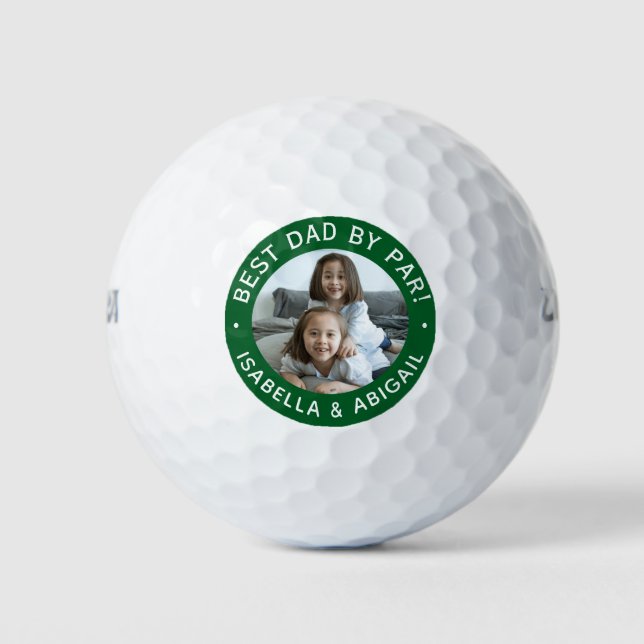 Mejores Bolas De Golf Dad By Par Photo Green (Anverso)
