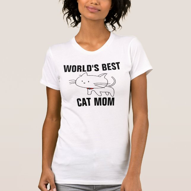 MEJORES Camisetas CAT MOM DEL MUNDO (Anverso)