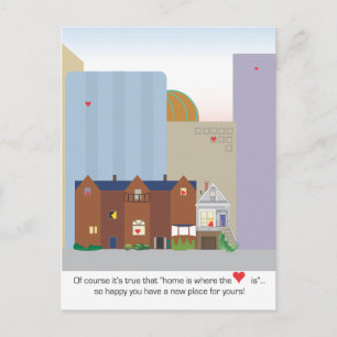 Mejores deseos para la postal del nuevo propietari