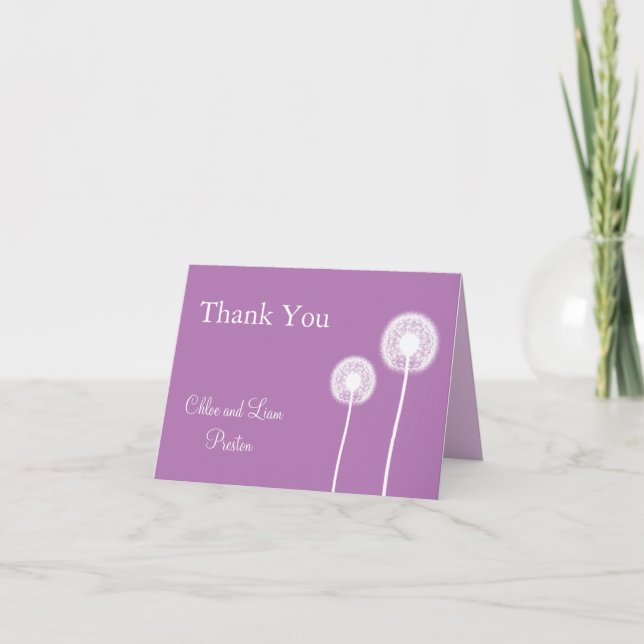 ¡Mejores deseos! Tarjeta de agradecimiento de boda (Anverso)
