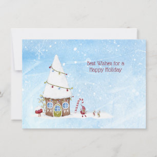 Mejores deseos Tarjeta personalizada de Navidad co