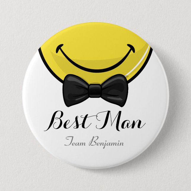 Mejores hombres sonrientes que casan el botón (Anverso)