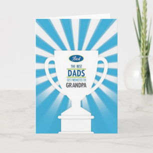 Mejores Papás Ascendidos a Abuelo Tarjeta