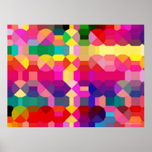 MEJORES POSTERS - ARTE GEOMÉTRICO DE RAINBOW - REG