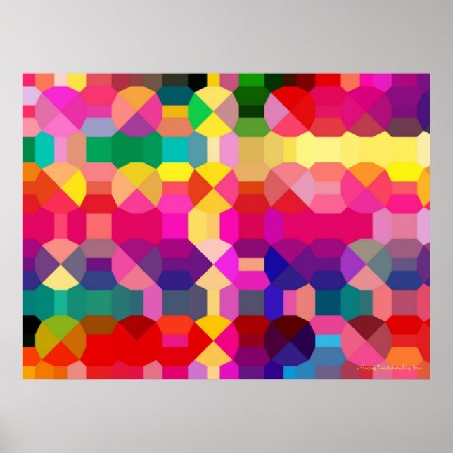 MEJORES POSTERS - ARTE GEOMÉTRICO DE RAINBOW - REG (Frente)