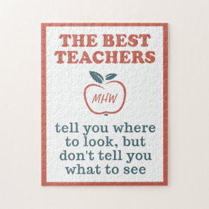 MEJORES PROFESORES personalizado puzzle monograma
