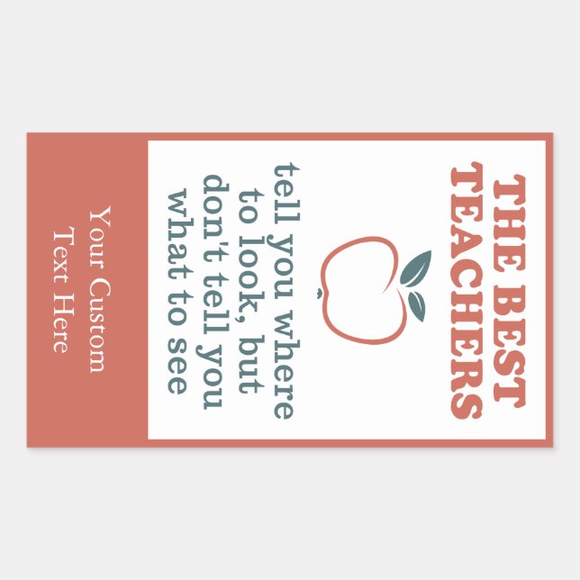 MEJORES PROFESORES personalizados pegatinas (Anverso)