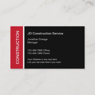 Mejores tarjetas de empresa de construcción