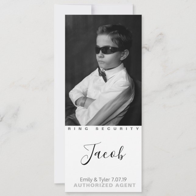 Mejores tarjetas de foto del portador de anillo ja (Anverso)