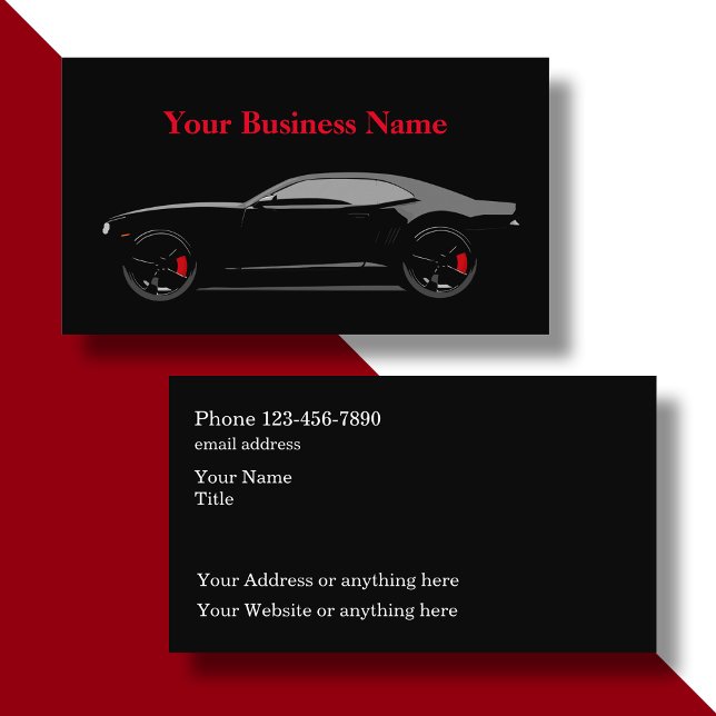 Mejores Tarjetas de Negocio Automotrices (Subido por el creador)