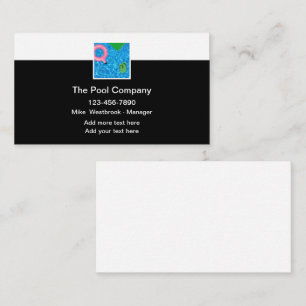 Mejores tarjetas de negocio del servicio de pool