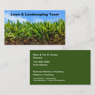 Mejores tarjetas de negocios de jardinería y mante