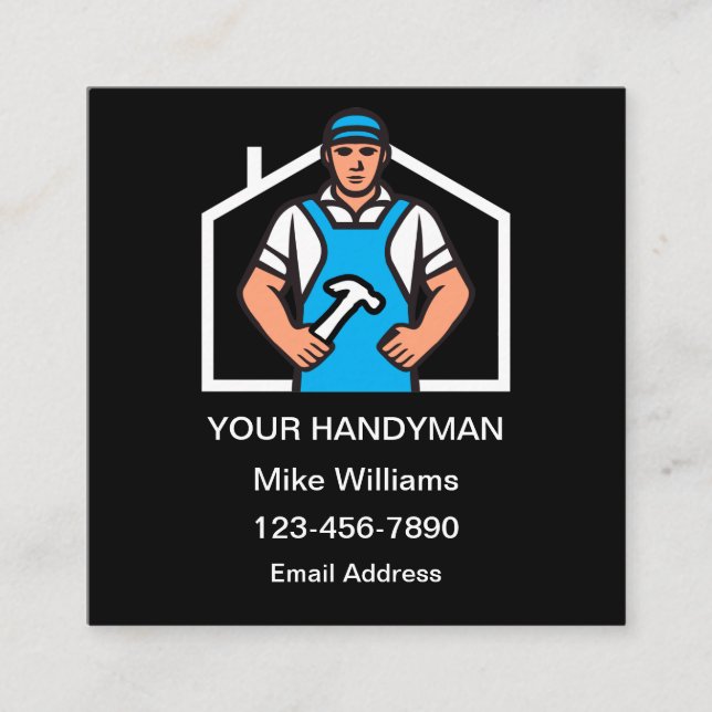 Mejores Tarjetas de Negocios Handyman (Anverso)
