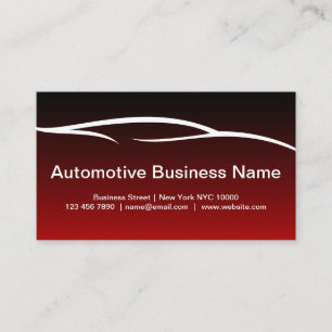 Mejores tarjetas de negocios para automóviles de G