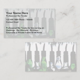 Mejores tarjetas de presentación para bartender a