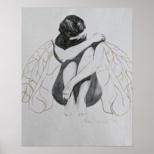 Melancolía, tristeza, depresión, hada, arte de