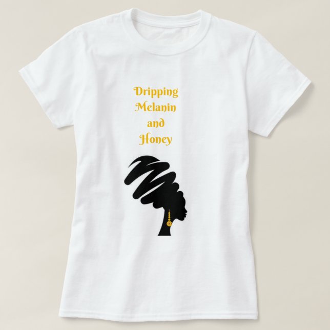 Melanin y la camiseta de miel (Diseño del anverso)