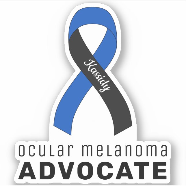 Melanoma ocular Advocate Pegatina de vinilo (Anverso)