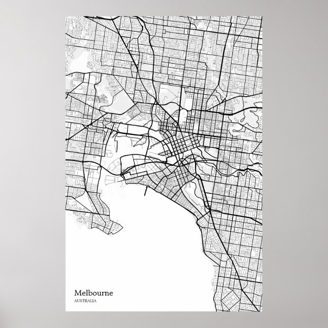 Melbourne AU muro poster arte (Frente)
