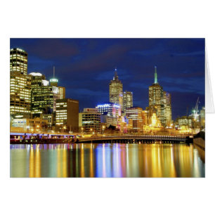 Melbourne, Australia. Las vistas nocturnas de 2