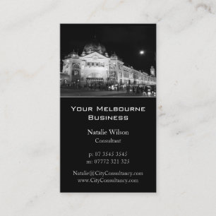 Melbourne City Skyline - Tarjeta de visita