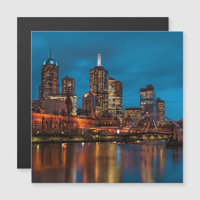 Melbourne de noche (Anverso/Reverso)