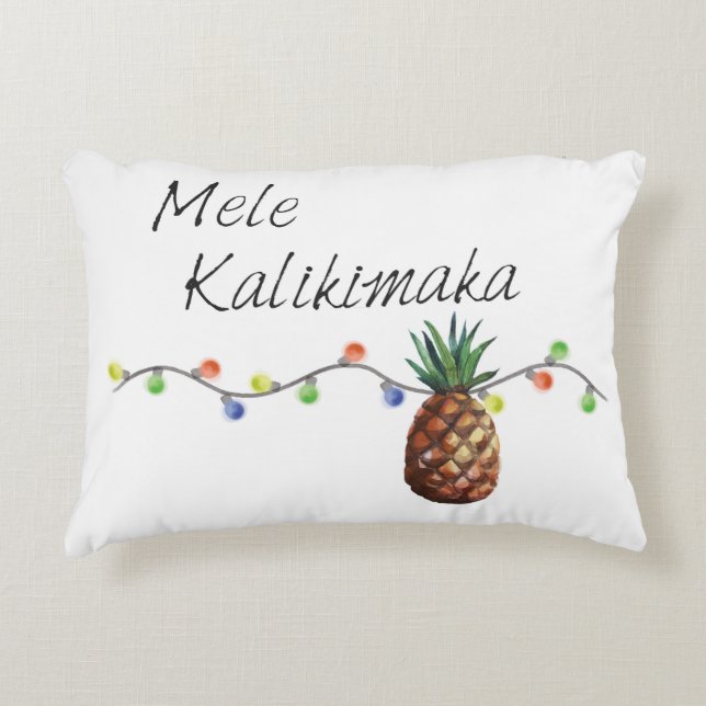 Mele Kalikimaka - almohada del navidad (Anverso)