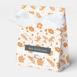Mele Kalikimaka Caja de Favor Floral de vacaciones