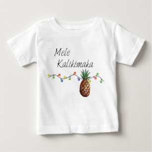 Mele Kalikimaka - camisa del bebé del navidad