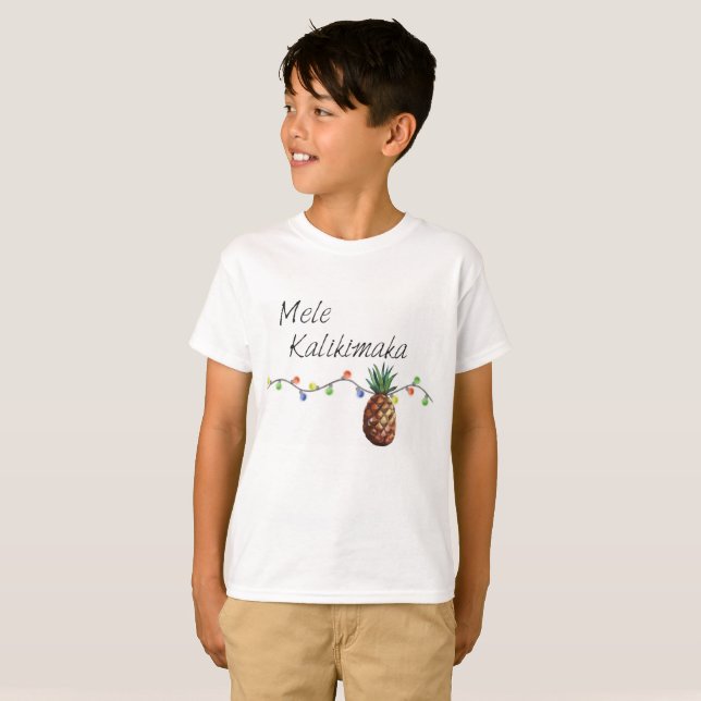 Mele Kalikimaka - camiseta de los niños del (Anverso completo)
