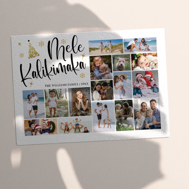 Mele Kalikimaka Collage de fotos moderno hawaiano (Subido por el creador)