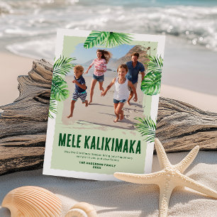 Mele Kalikimaka Foto de Navidad Hawaiana