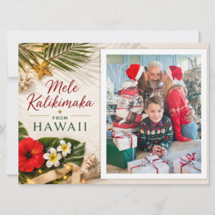 Mele Kalikimaka Hawaii Tarjeta de Navidad Personal