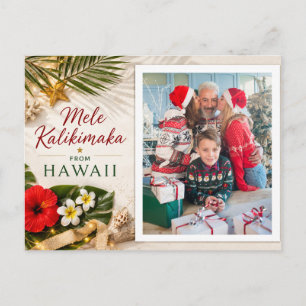 Mele Kalikimaka Hawaii Tarjeta de Navidad Personal