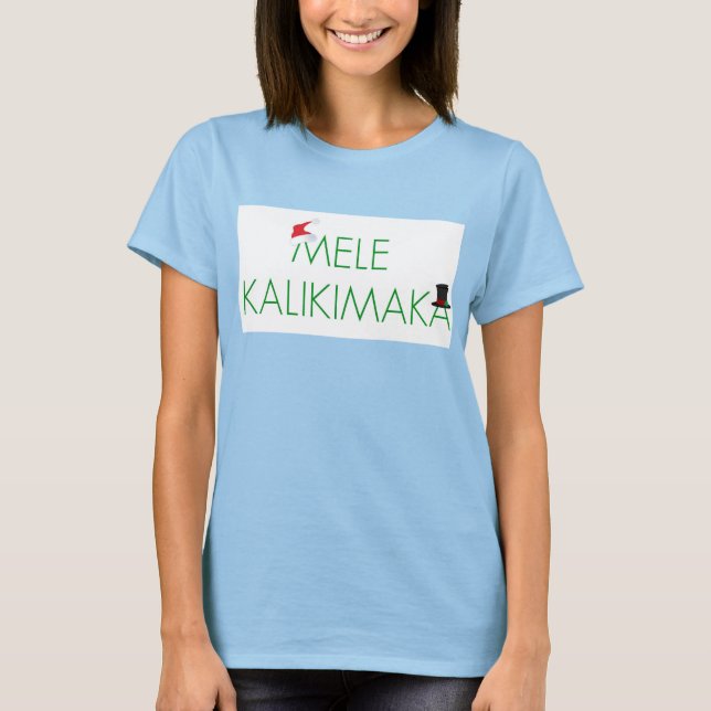 MELE KALIKIMAKA MUJERES EN CAMISETA RETRO (Anverso)