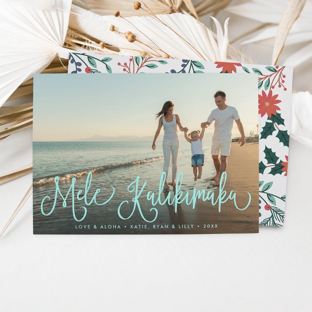Mele Kalikimaka | Tarjeta fotográfica de vacacione (Subido por el creador)