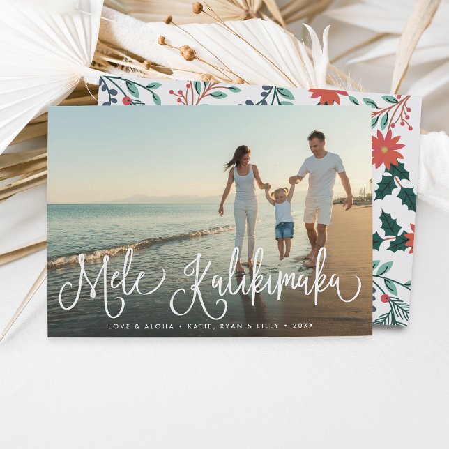 Mele Kalikimaka | Tarjeta fotográfica de vacacione (Subido por el creador)