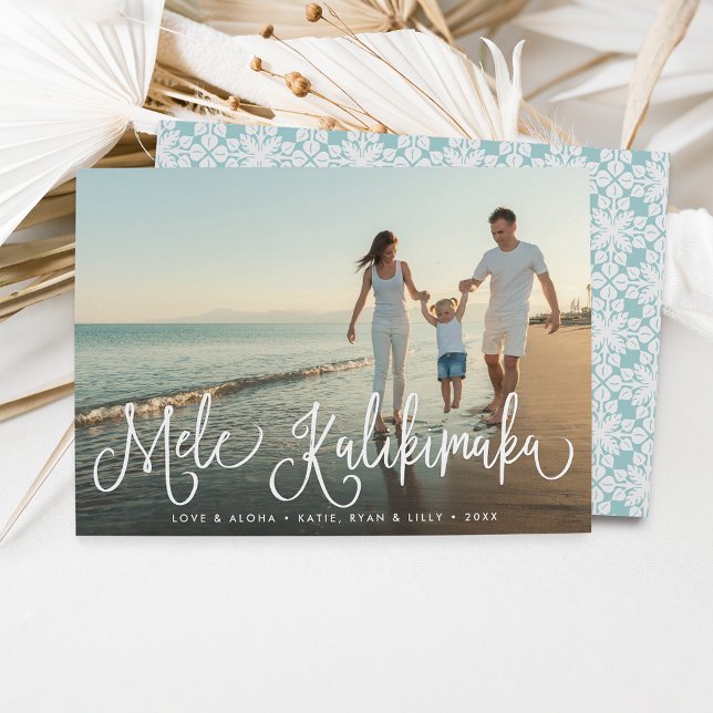 Mele Kalikimaka | Tarjeta fotográfica de vacacione (Subido por el creador)