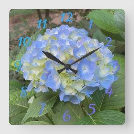 Melocopio Azul dulce Hidrangea Reloj numérico
