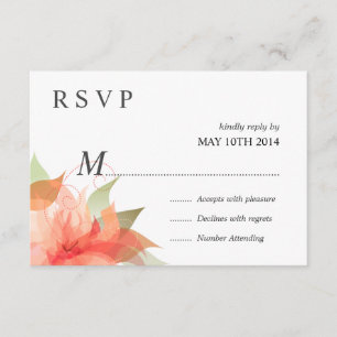 Melocotón anaranjado de lujo de RSVP floral