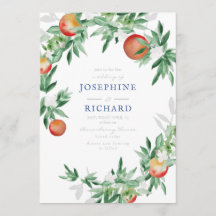 Melocotones, acuarela, para la invitación de boda2