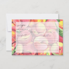 Melocotones acuáticos - tarjeta de receta