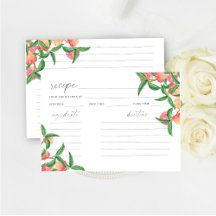 Melocotones acuáticos - tarjeta de receta