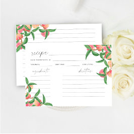 Melocotones acuáticos - tarjeta de receta