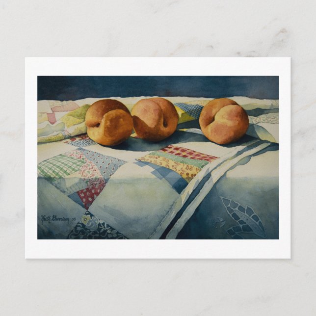 Melocotones de 1786 en la tarjeta postal del montó (Anverso)