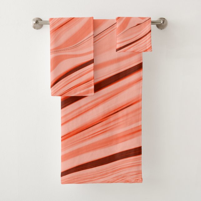 Melocotones de mezcla ondulada, salmón, coral tran (In situ)