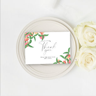 Melocotones - tarjeta de agradecimiento a la ducha