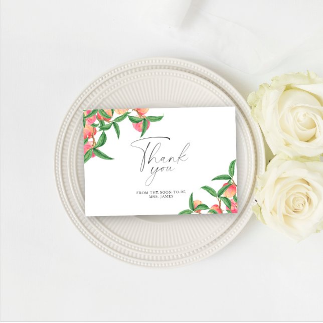 Melocotones - tarjeta de agradecimiento a la ducha (Subido por el creador)