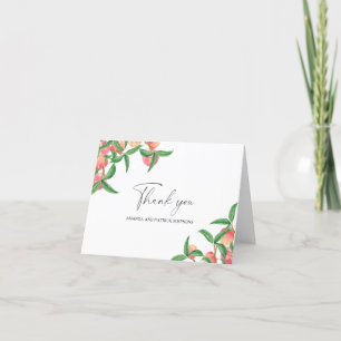 Melocotones - Tarjeta de agradecimiento Boda
