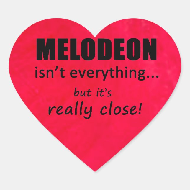 Melodeon no es todo Pegatina del corazón (Anverso)